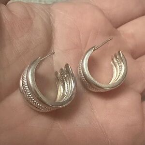 925 Silver Hoop Earrings
